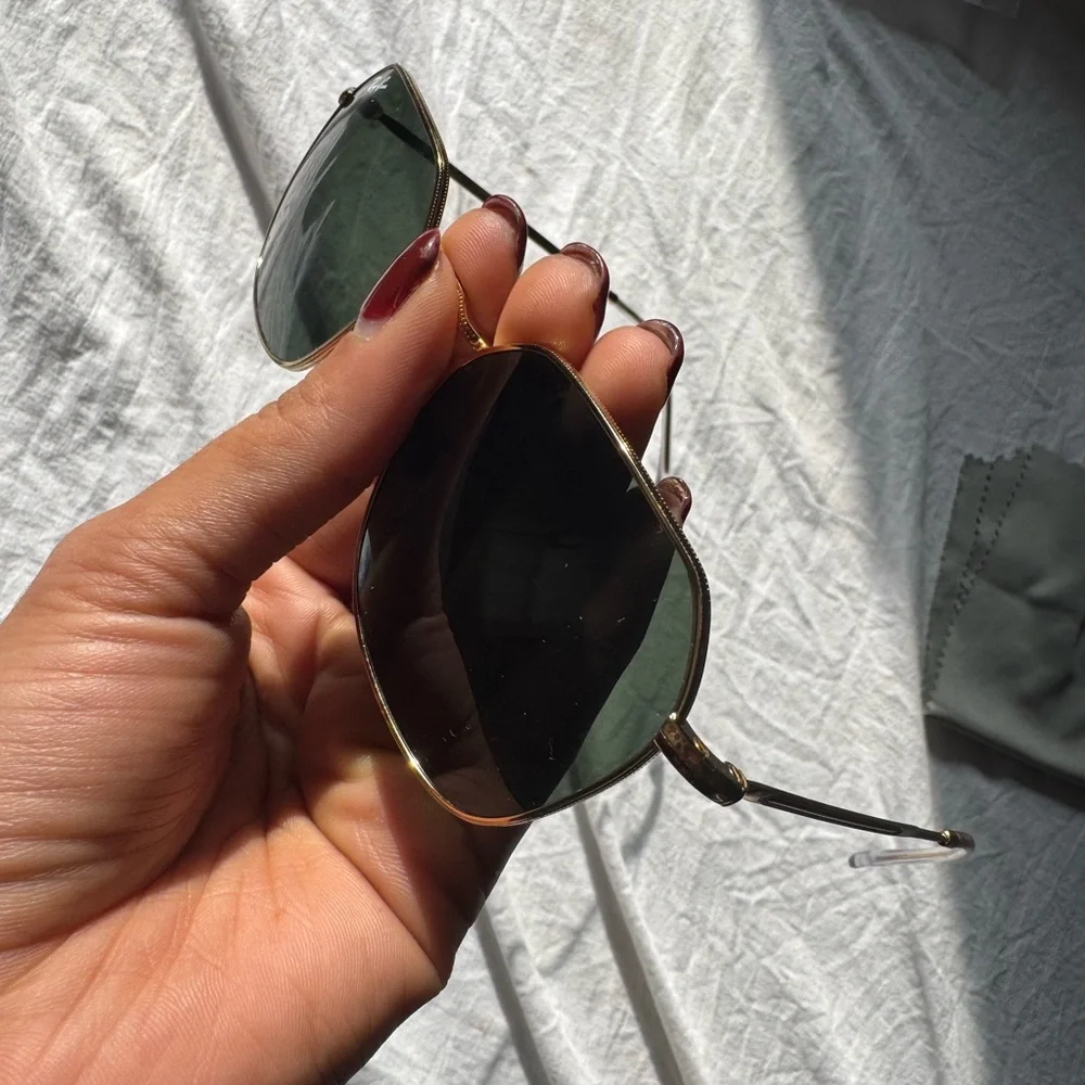 Ray-Ban Hexagonal Gold Sunglasses - Picture 7 of 7